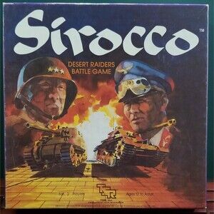 Sirocco Desert Raiders WW2 WWII North Africa Desert War Game TSR 1985 Complete